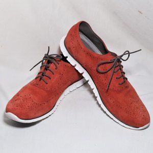 COLE HAAN Zerogrand Womens Suede Wingtips_10 1/2 B